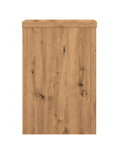 Supporti per Piante 2 pz Rovere 20x20x30 cm in Multistrato