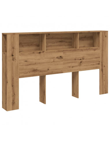 Testiera Contenitore Rovere 180x18,5x102,5 cm Legno Multistrato