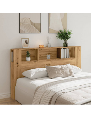 Testiera Contenitore Rovere 180x18,5x102,5 cm Legno Multistrato