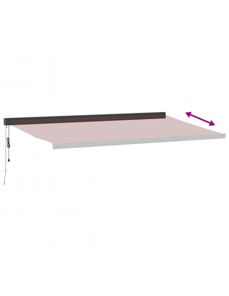 Tenda da Sole Retrattile Automatica Bordò 500x300 cm