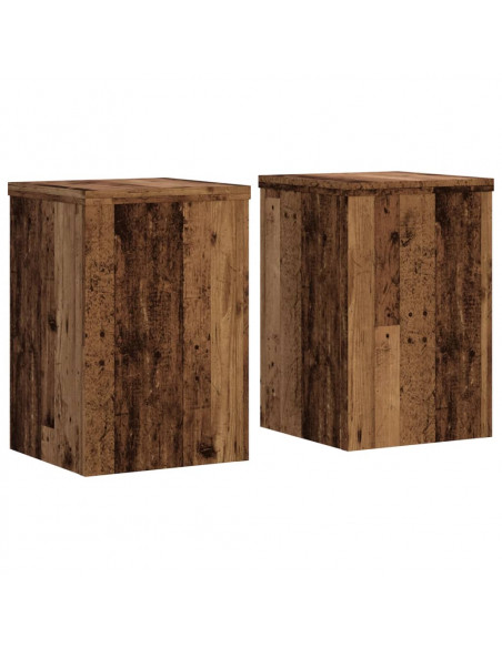 Supporti per Piante 2 pz Legno 20x20x30 cm Legno Multistrato