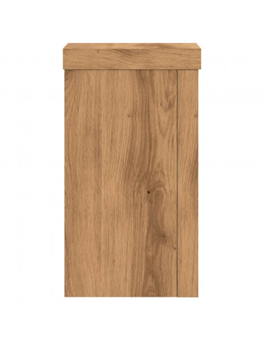 Supporti per Piante 2 pz Rovere 10x10x18 cm in Multistrato