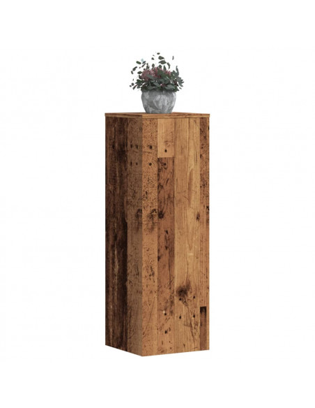 Supporto per Piante Legno Vecchio 33x33x100 cm in Truciolato