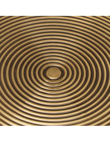 Tavolini da Soggiorno 2 pz Ottone e Nero in Metallo