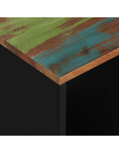 Tavolino 40x31x46 cm Legno Massello Recupero e Multistrato