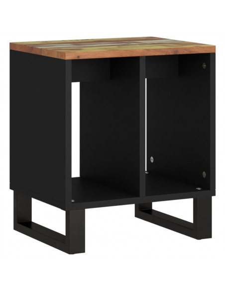 Tavolino 40x31x46 cm Legno Massello Recupero e Multistrato