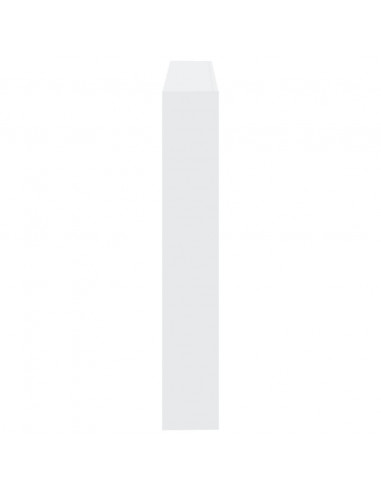 Testiera con Contenitore a LED Bianca 140x17x102 cm