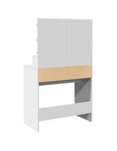 Toeletta con LED Bianca 80x41x134,5 cm 2