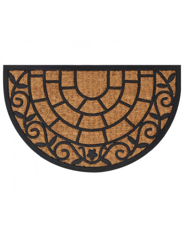 Zerbino Mezzo Rotondo 45x75 cm in Gomma e Fibra di Cocco