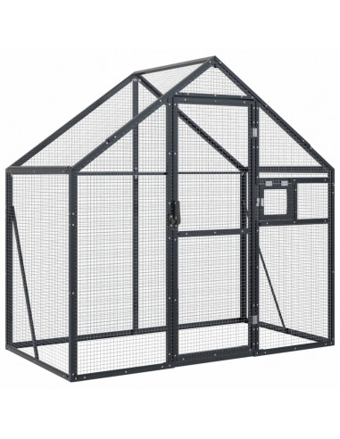 Voliera Antracite 179x100x185 cm in Alluminio