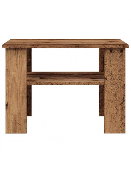 Tavolino da Salotto Legno Vecchio 60x60x42 cm Legno Multistrato