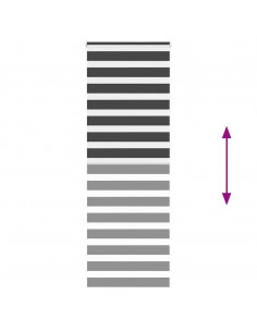 Tenda a Rullo Zebra Nero Larghezza Tessuto 80,9 cm Poliestere