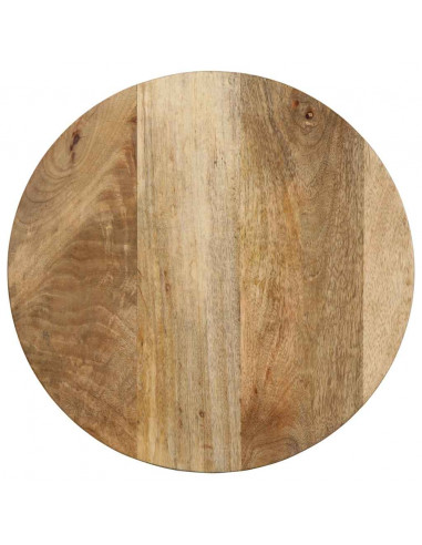 Tavolino da Salotto Ø40x40 cm in Legno Massello di Mango