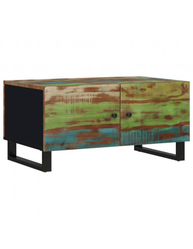 Tavolino Soggiorno 80x50x40 cm Massello Recupero e Multistrato