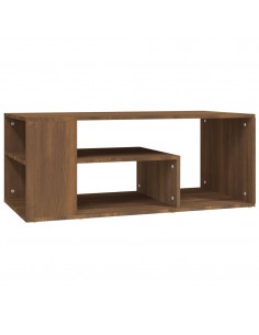 Tavolino Salotto Rovere Marrone 100x50x40cm Legno Multistrato
