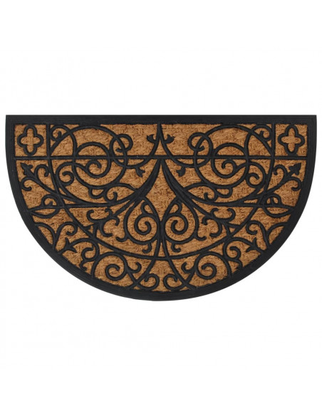 Zerbino Mezzo Rotondo 45x75 cm in Gomma e Fibra di Cocco