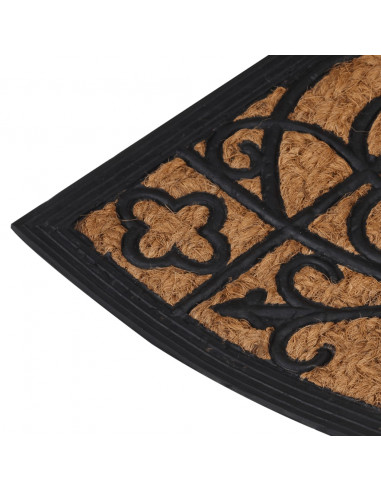 Zerbino Mezzo Rotondo 45x75 cm in Gomma e Fibra di Cocco