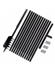 Trapano da terra con manico 120 mm con Tubo di prolunga Acciaio 13 m 2