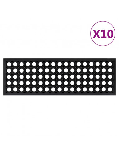 Tappetino per Scale 10 pz 25x75 cm in Gomma