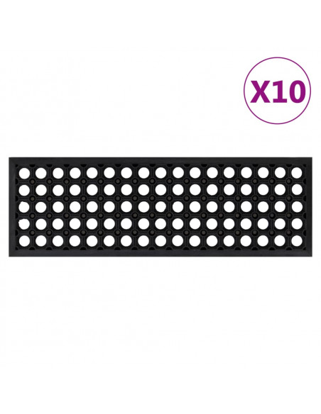 Tappetino per Scale 10 pz 25x75 cm in Gomma