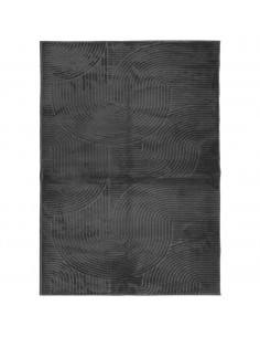 Tappeto IZA a Pelo Corto Aspetto Scandinavo antracite 200x280cm 2