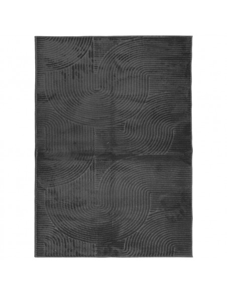 Tappeto IZA a Pelo Corto Aspetto Scandinavo antracite 200x280cm