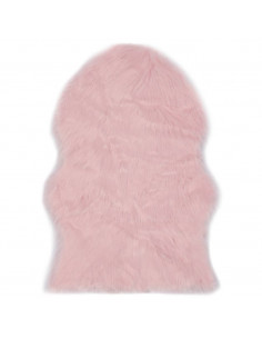 Tappeto in Similpelle di Pecora 60x90 cm Rosa 2