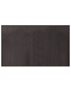Tappeto Rettangolare Marrone Scuro 60x100 cm in Bambù 2