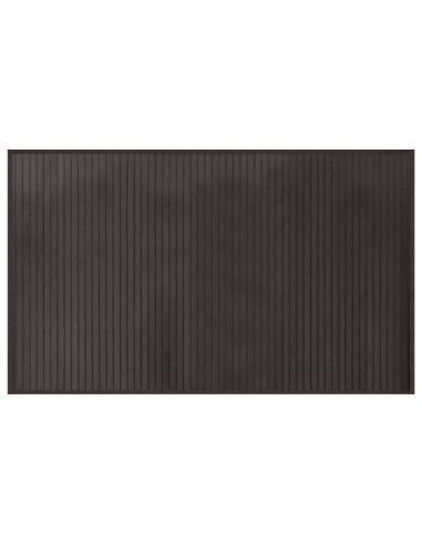 Tappeto Rettangolare Marrone Scuro 60x100 cm in Bambù