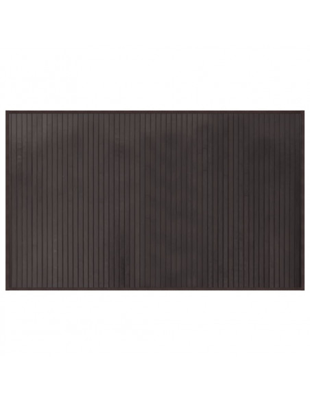 Tappeto Rettangolare Marrone Scuro 60x100 cm in Bambù