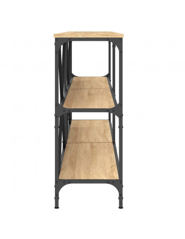 Tavolo Consolle Rovere Sonoma 180x30x75 cm Multistrato e Ferro