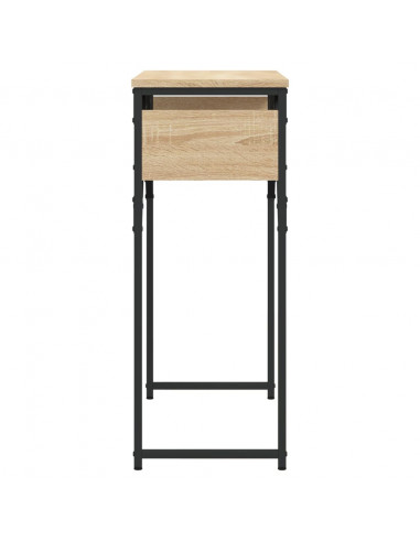 Tavolo Consolle Ripiano Rovere Sonoma 75x30x75cm Multistrato