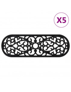 Tappetino per Scale 5 pz 25x75 cm in Gomma 2