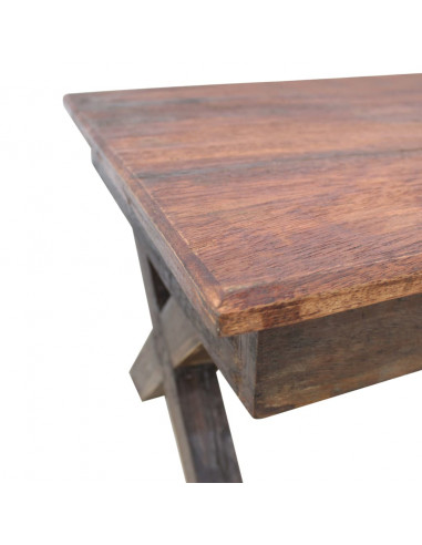 Tavolino da Salotto in Legno Massello di Recupero 110x60x45 cm