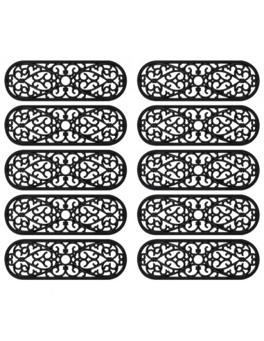 Tappetino per Scale 10 pz 25x75 cm in Gomma