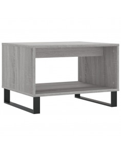 Tavolino da Salotto Grigio Sonoma 60x50x40 cm Legno Multistrato 2
