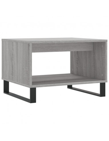 Tavolino da Salotto Grigio Sonoma 60x50x40 cm Legno Multistrato
