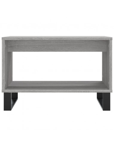 Tavolino da Salotto Grigio Sonoma 60x50x40 cm Legno Multistrato