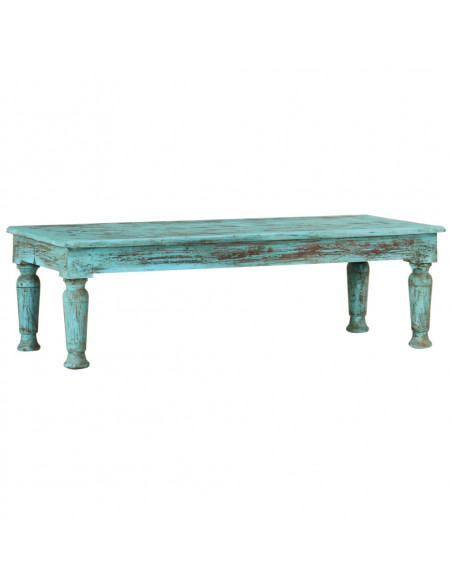 Tavolino da Salotto 110x50x34 cm in Legno Massello di Recupero