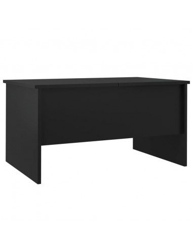 Tavolino da Salotto Nero 80x50x42,5 cm in Legno Multistrato