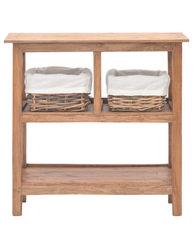 Consolle in Legno Massello Recuperato 69x28x70 cm