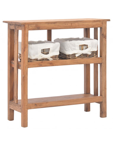 Consolle in Legno Massello Recuperato 69x28x70 cm