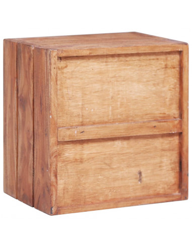 Comodino con 3 Cassetti 35x25x35 cm Legno Massello di Recupero