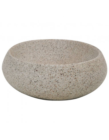 Lavabo da Appoggio Sabbia Ovale 59x40x15 cm Ceramica