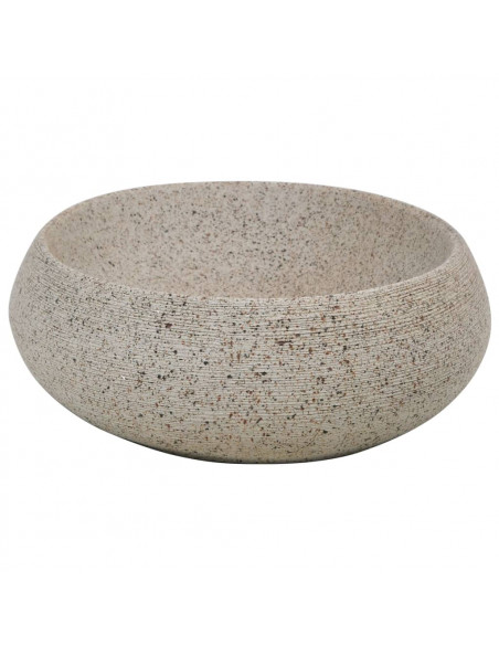 Lavabo da Appoggio Sabbia Ovale 59x40x15 cm Ceramica