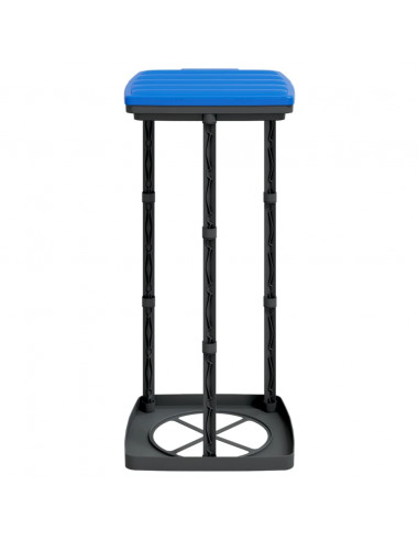 Porta Sacchi Spazzatura 2 pz Nero e Blu 60 L in PP