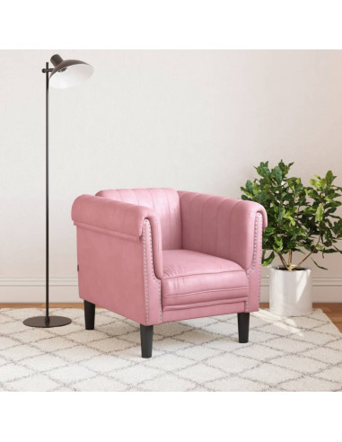 Poltrona Rosa in Velluto