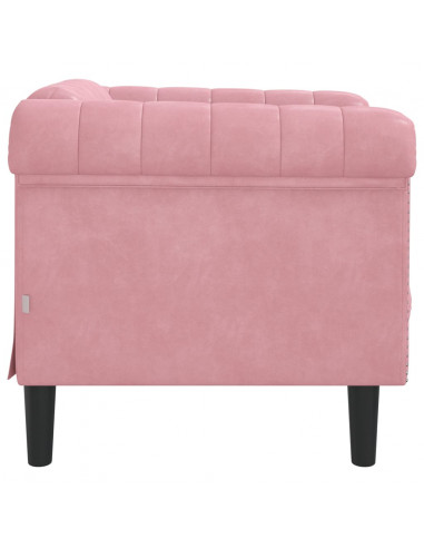 Poltrona Rosa in Velluto