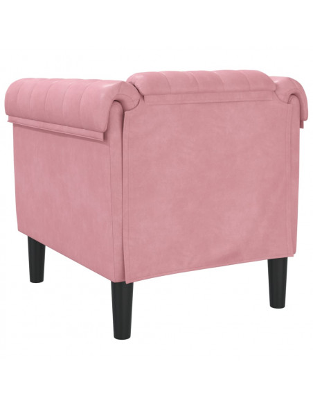Poltrona Rosa in Velluto