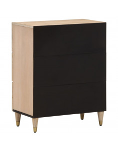 Credenza 60x33x75 cm in Legno Massello di Mango